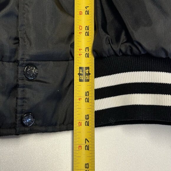 Vintage Pine River Fire Dept Jacket Mens Medium Birdie Bomber Black 90s - Picture 10 of 11